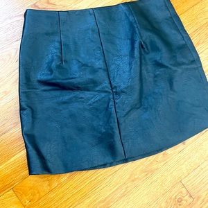 Star leather skirt